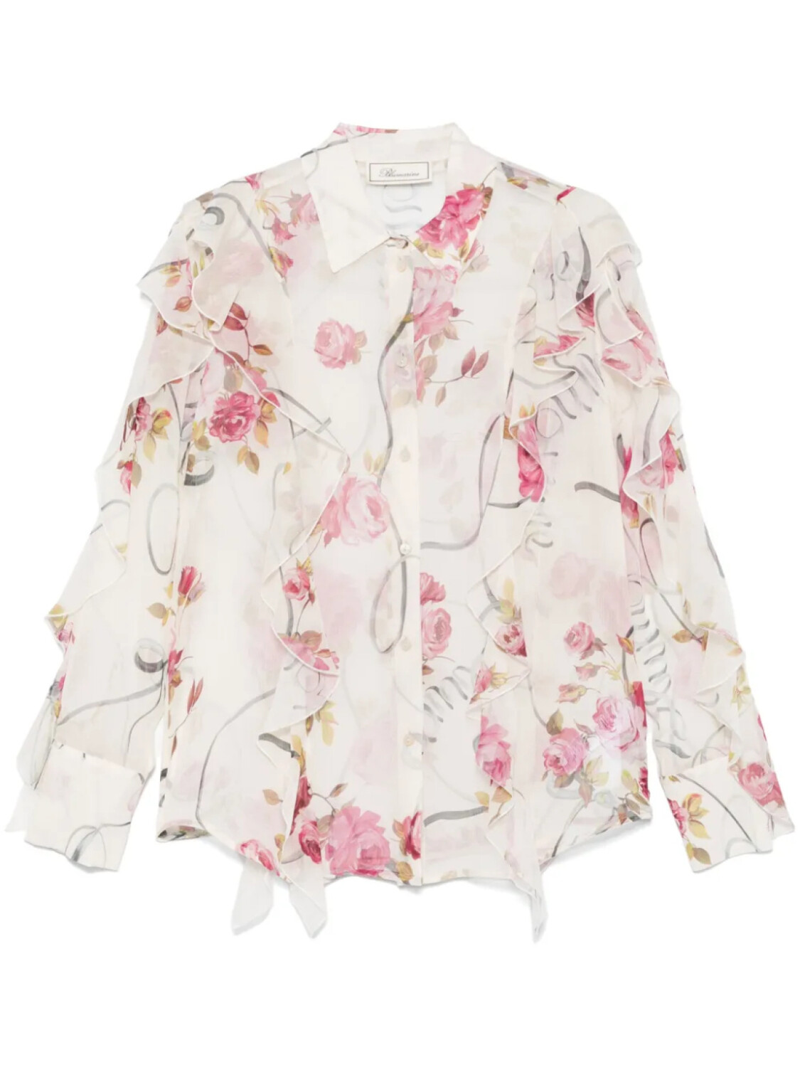 

Цветочная рубашка Blumarine, нейтральный