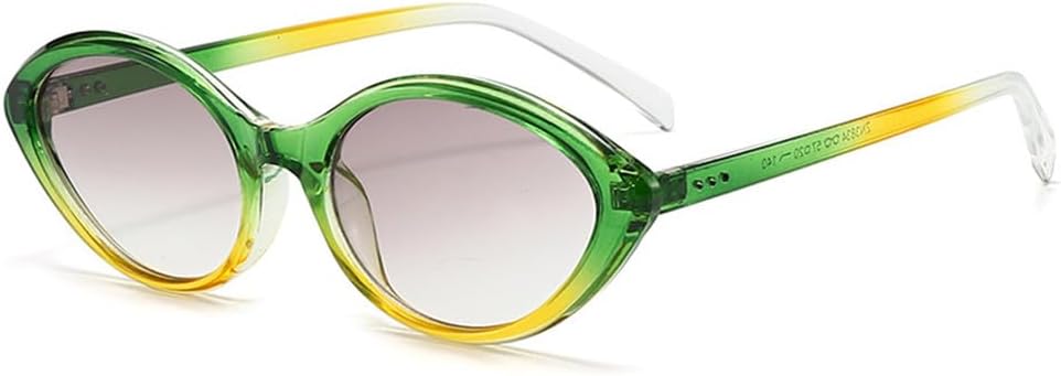 

Солнцезащитные очки с плавным переходом, круглые, с защитой от УФ-излучения UV400, для женщин и мужчин, для занятий спортом на открытом воздухе, бега и езды UYPTK, Green Yellow