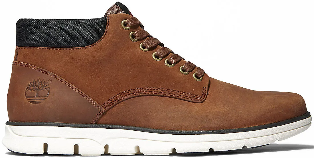 Мужские ботинки Timberland Bradstreet кожаные на шнуровке, коричневый — фото 3