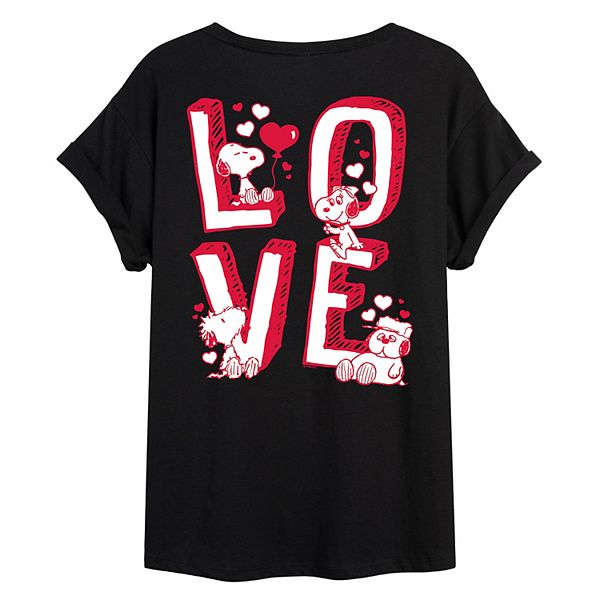 

Футболка оверсайз Juniors Peanuts Snoopy's Siblings Love Licensed Character, Black, Черный, Футболка оверсайз Juniors Peanuts Snoopy's Siblings Love Licensed Character, Black