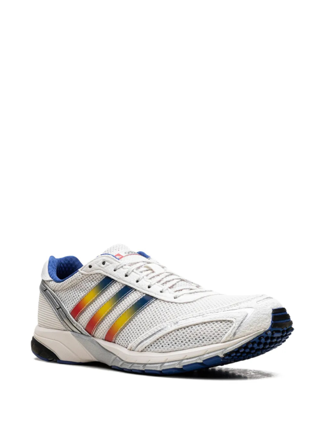 Кроссовки Adidas Adizero Adios OG "Core White/Team Royal Blue/Yellow", белый — фото 2