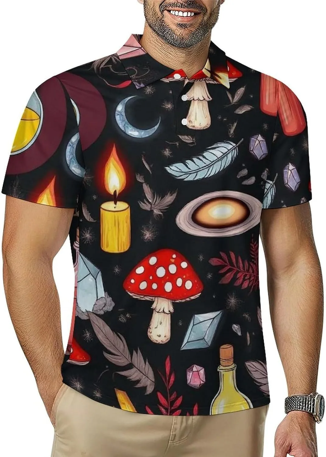 

Мужская футболка-поло Casual Moisture Wicking Meaudiwes