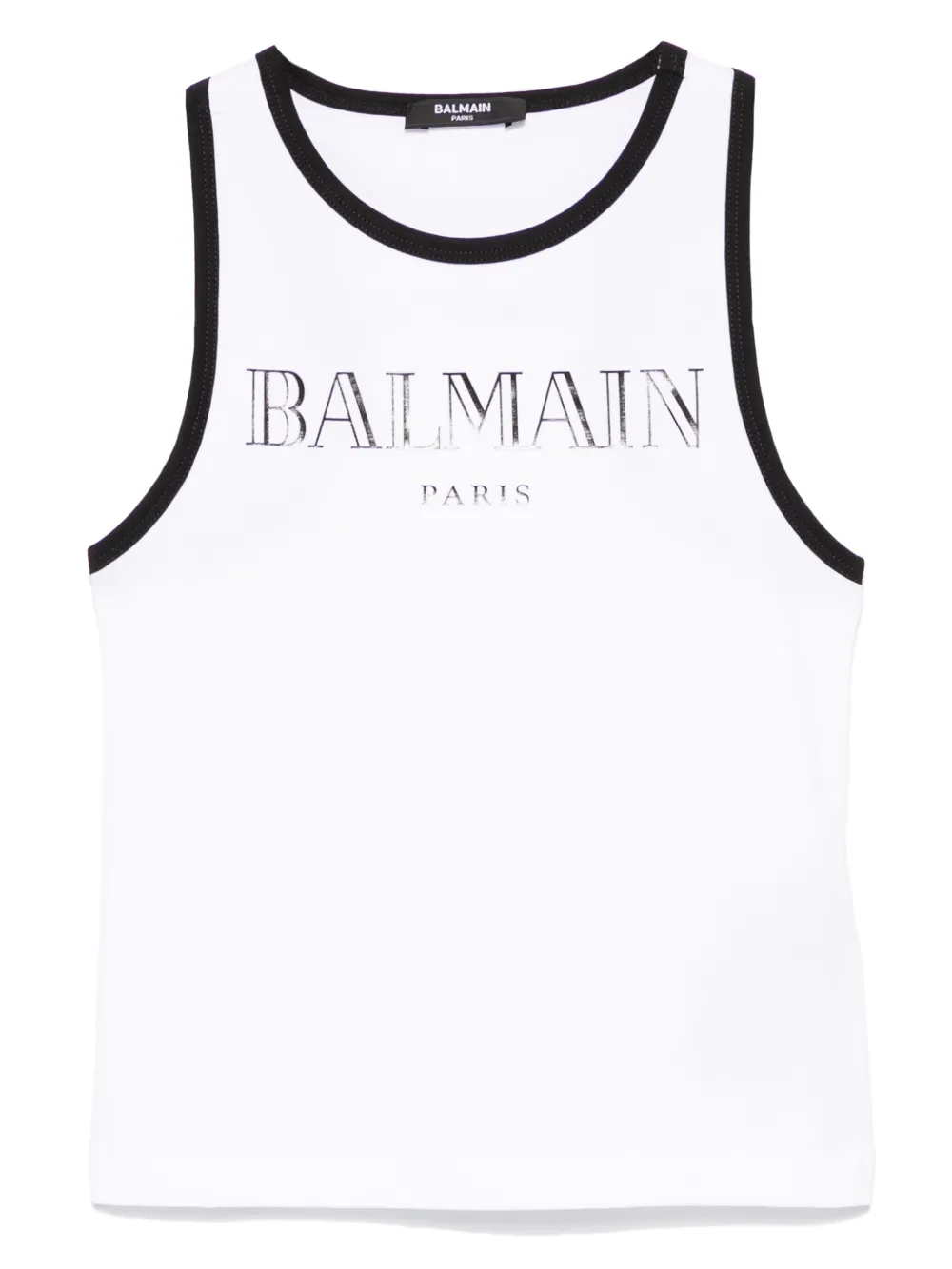 

Топ с логотипом Balmain Kids, белый