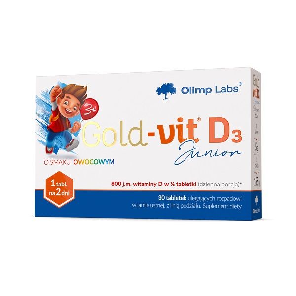 

Olimp Gold-Vit D3 Junior витамин д3 для детей, 30 шт.