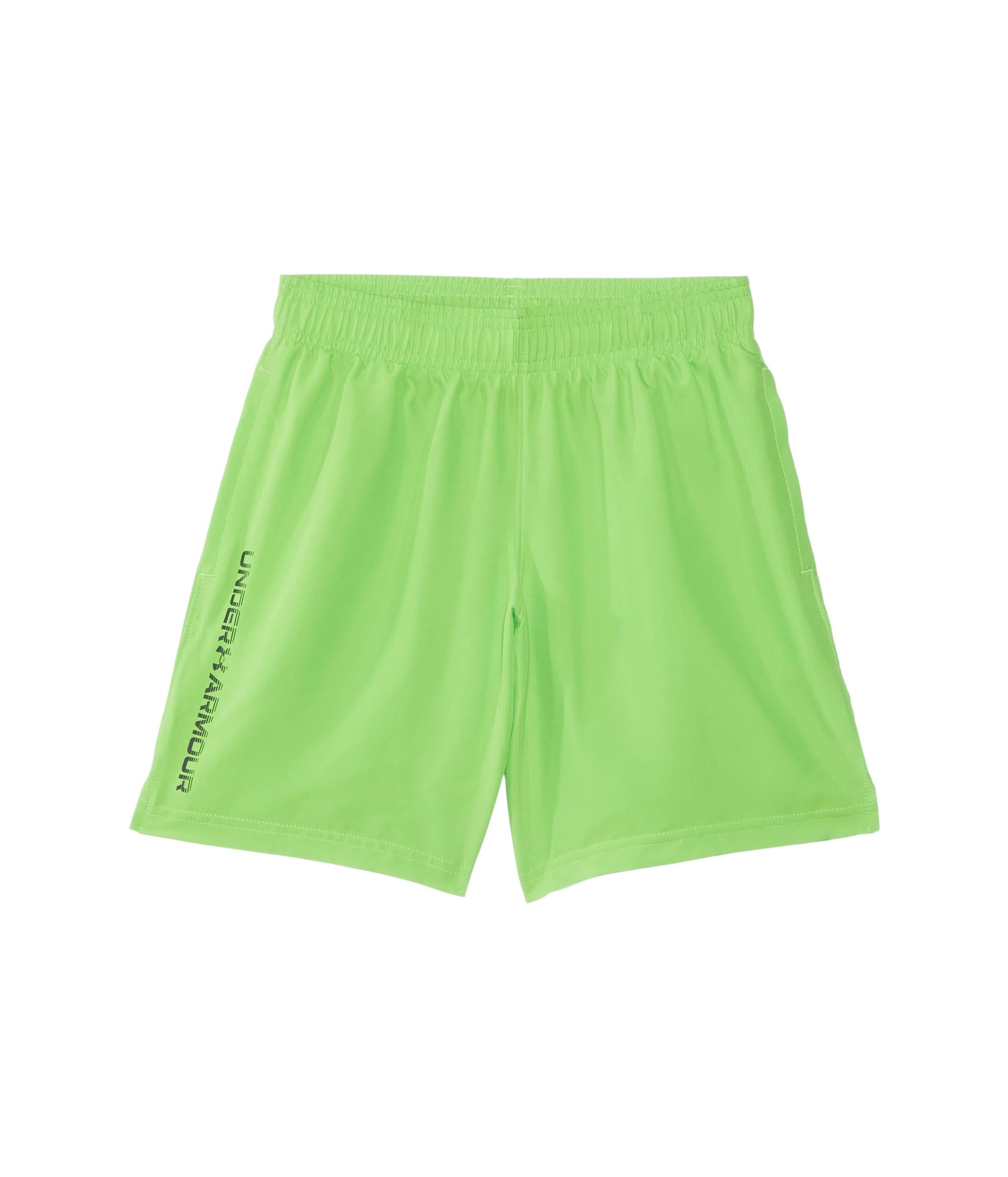 

Шорты Under Armour Kids Woven Wordmark Shorts, цвет Cyber Green/Black