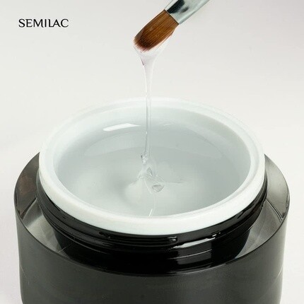 Smart Titan Clear Nail Builder для укрепления крепких ногтей и дизайна ногтей 15 г Semilac — фото 2