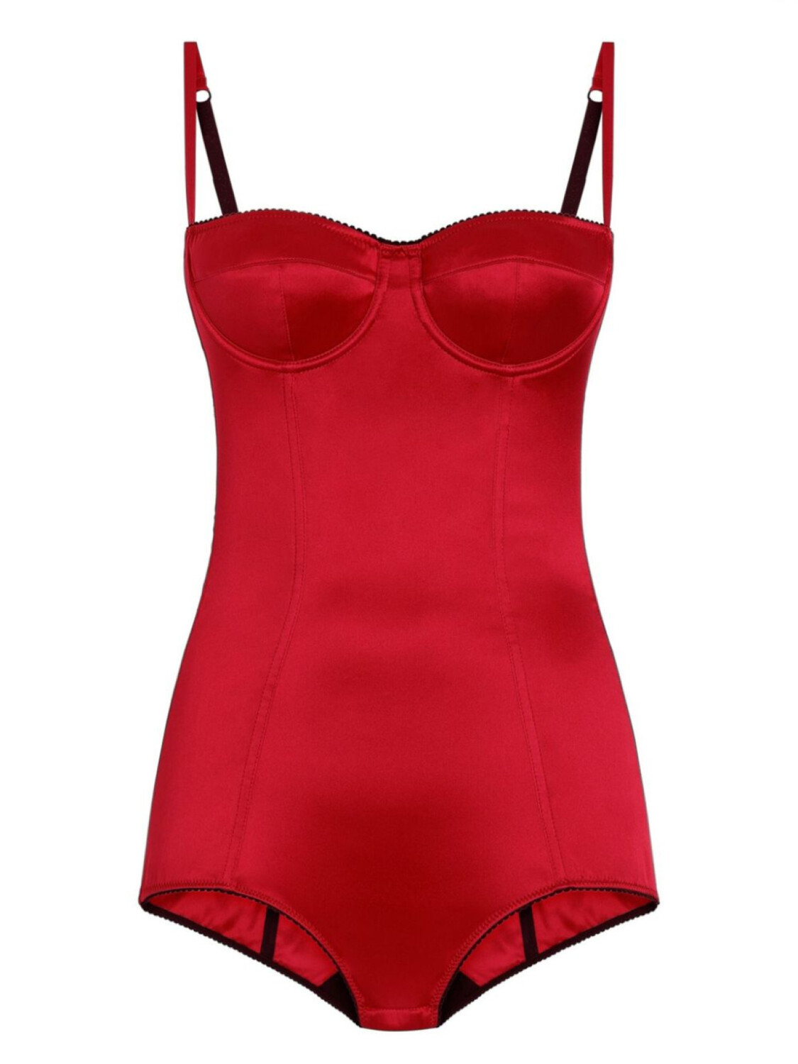

Dolce & Gabbana атласное боди, красный