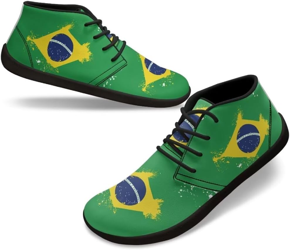 

Женские и мужские минималистичные кроссовки для бега, здоровые и противоскользящие кроссовки, оптимальное расслабление, мягкая подкладка Fuialdolg, Brazilian Flag
