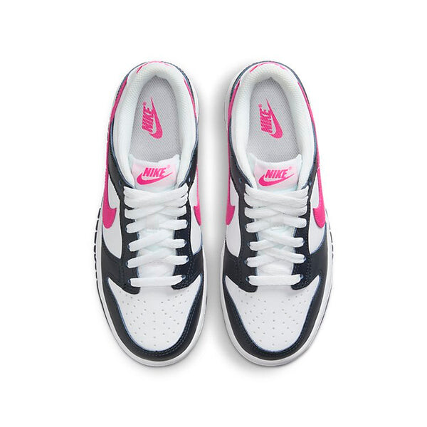 Кроссовки (GS) Nike Dunk Low 'Obsidian Fierce Pink', цвет dark obsidian/fierce pink/white — фото 3
