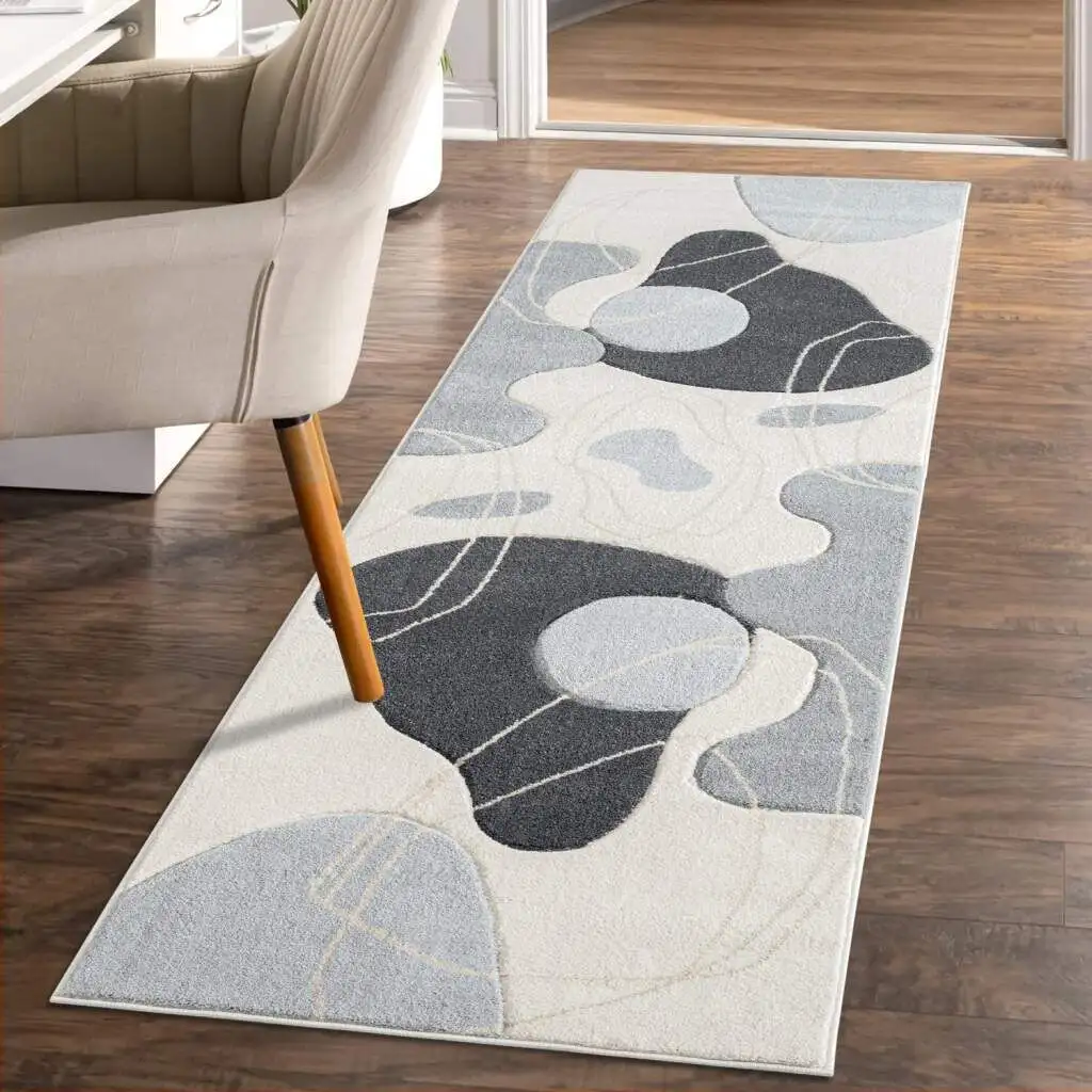 

Ковровая дорожка City "BONITO7158", прямоугольная Carpet City 80х300 см, серый