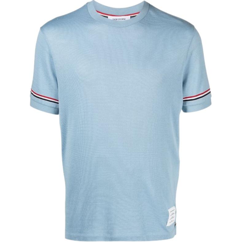 

Хлопковая футболка в полоску RWB Thom Browne, синий