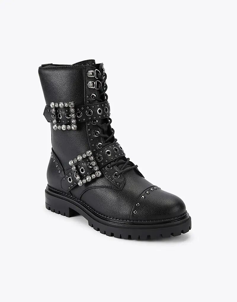 Низкие ботинки KG Kurt Geiger Tank черного цвета — фото 4