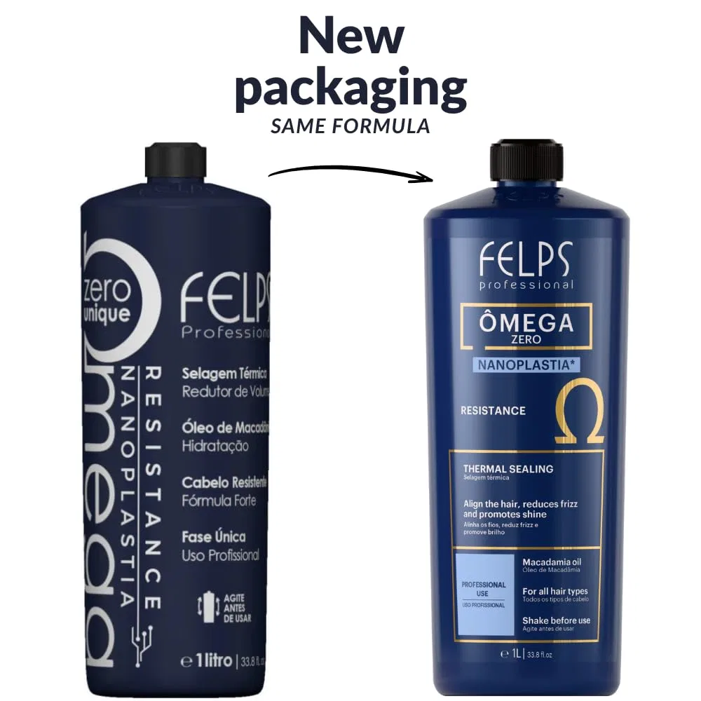 Нанопластика для выпрямления волос Felps Professional Omega Zero Resistance, 1000 мл Felps Professional — фото 2