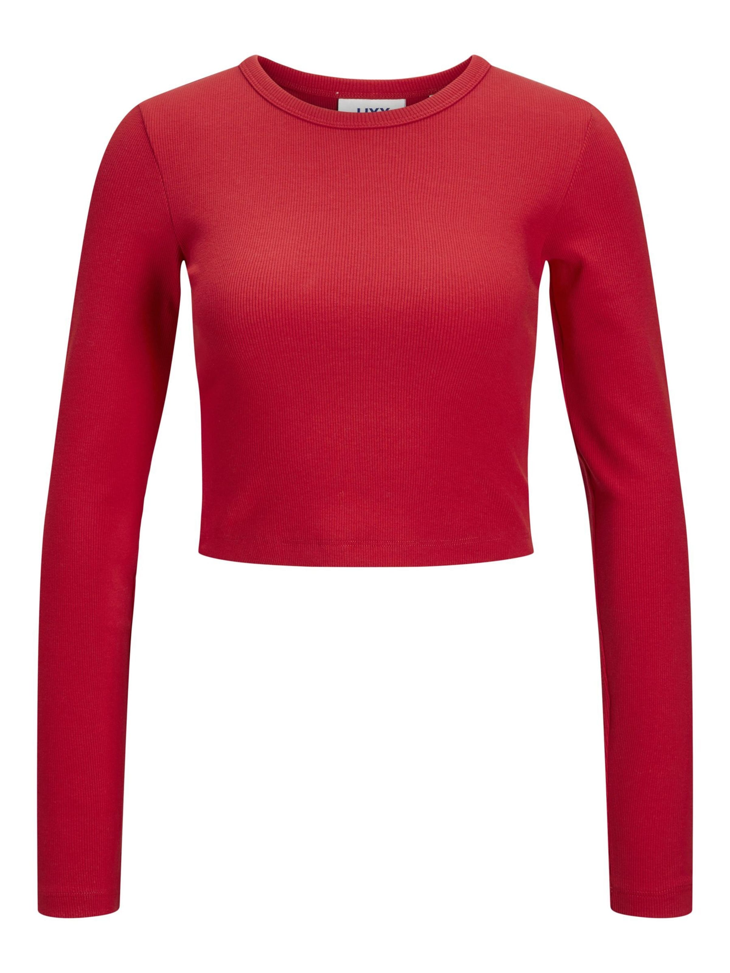 

JJXX Лонгслив 'JXFELINE' в красном цвете