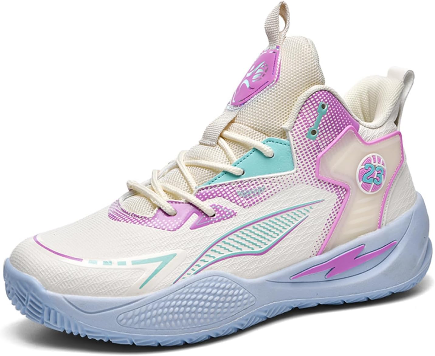 

Мужские дышащие баскетбольные кроссовки на шнуровке, модные высокие, противоскользящие, повседневные кроссовки для зала, спорта, тенниса и пробежек Boaobaihuo