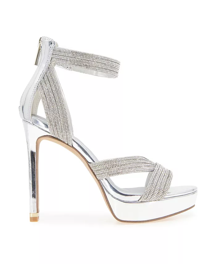 Женские босоножки Nadine с ремешками Kenneth Cole New York, серебряный — фото 2