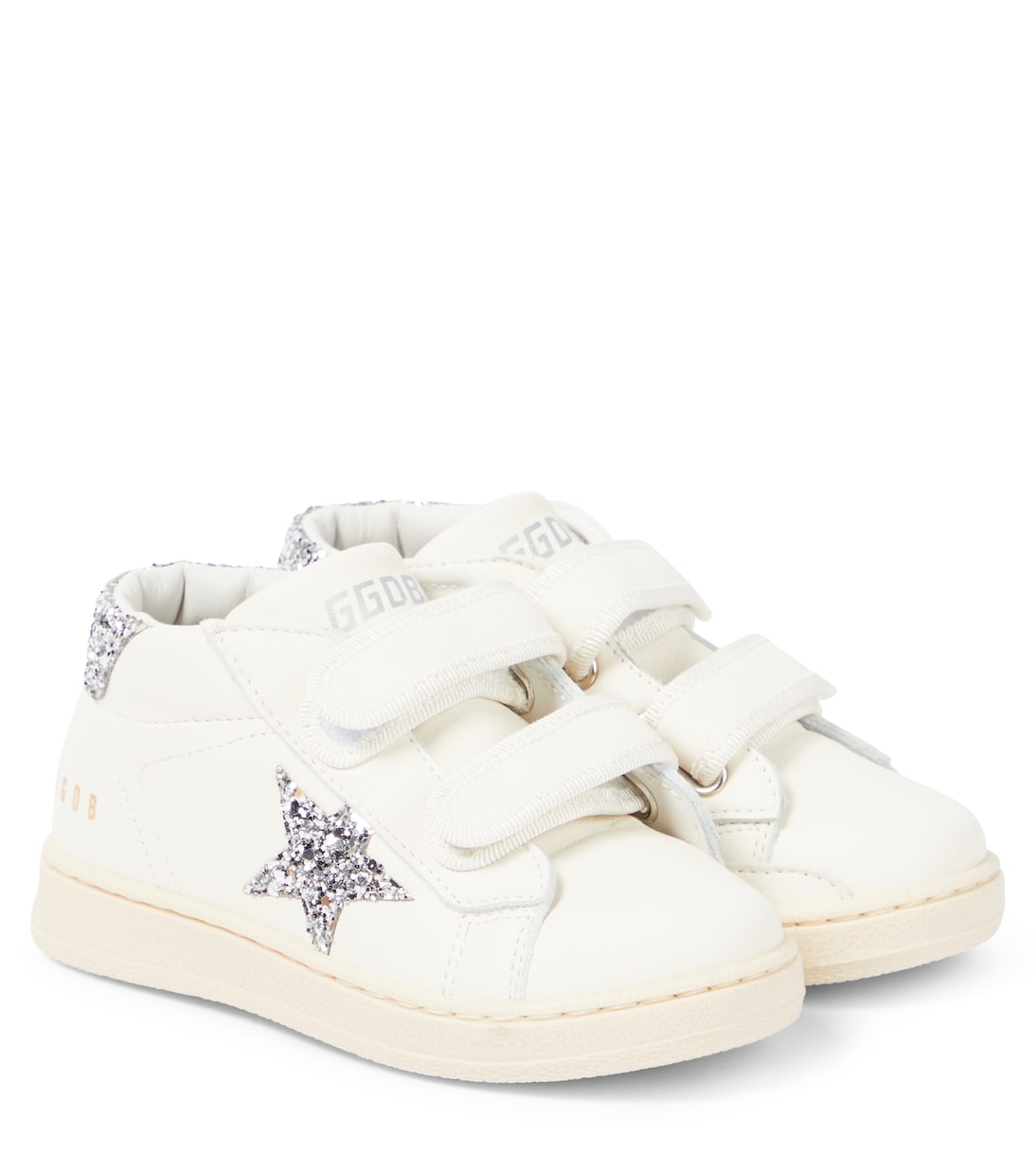 

Кожаные кроссовки Baby June Golden Goose Kids, Optic White/Silver