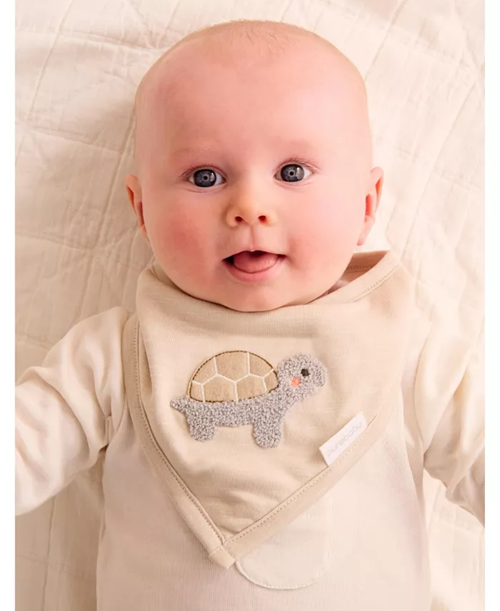 Комплект из 3 предметов: боди, леггинсы и слюнявчик Purebaby, белый — фото 2