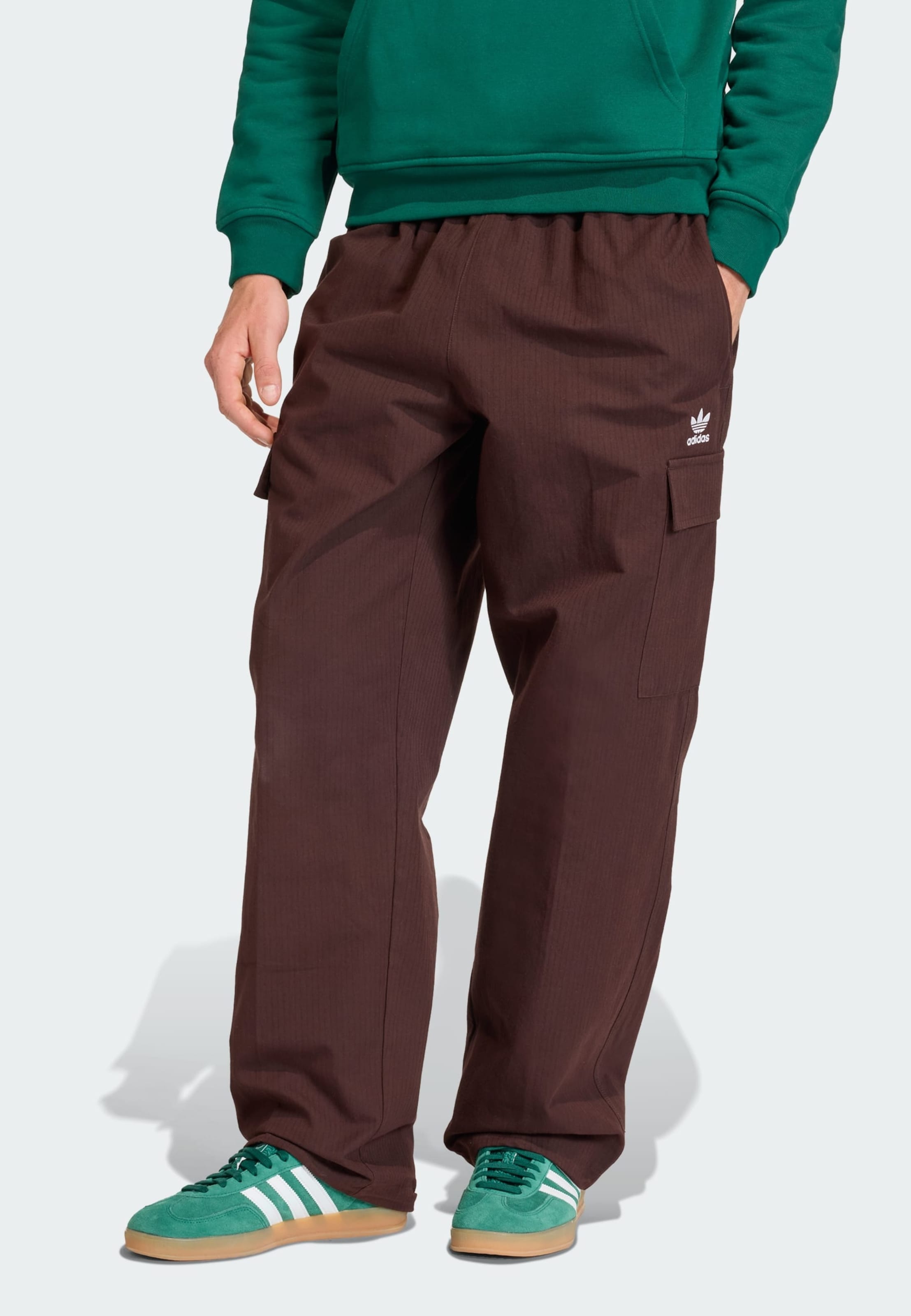 

Adidas Originals Штаны свободного кроя 'Trefoil Essentials' в коричневом цвете