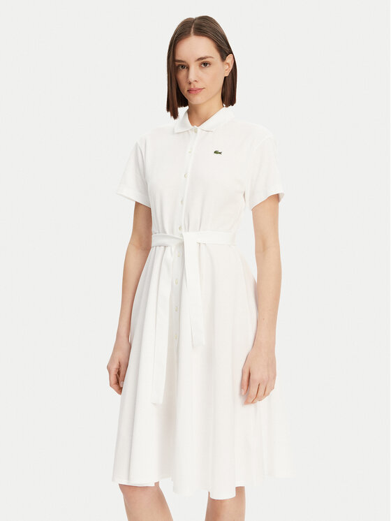 

Платье-Рубашка стандартный крой EF9621 Lacoste, белый