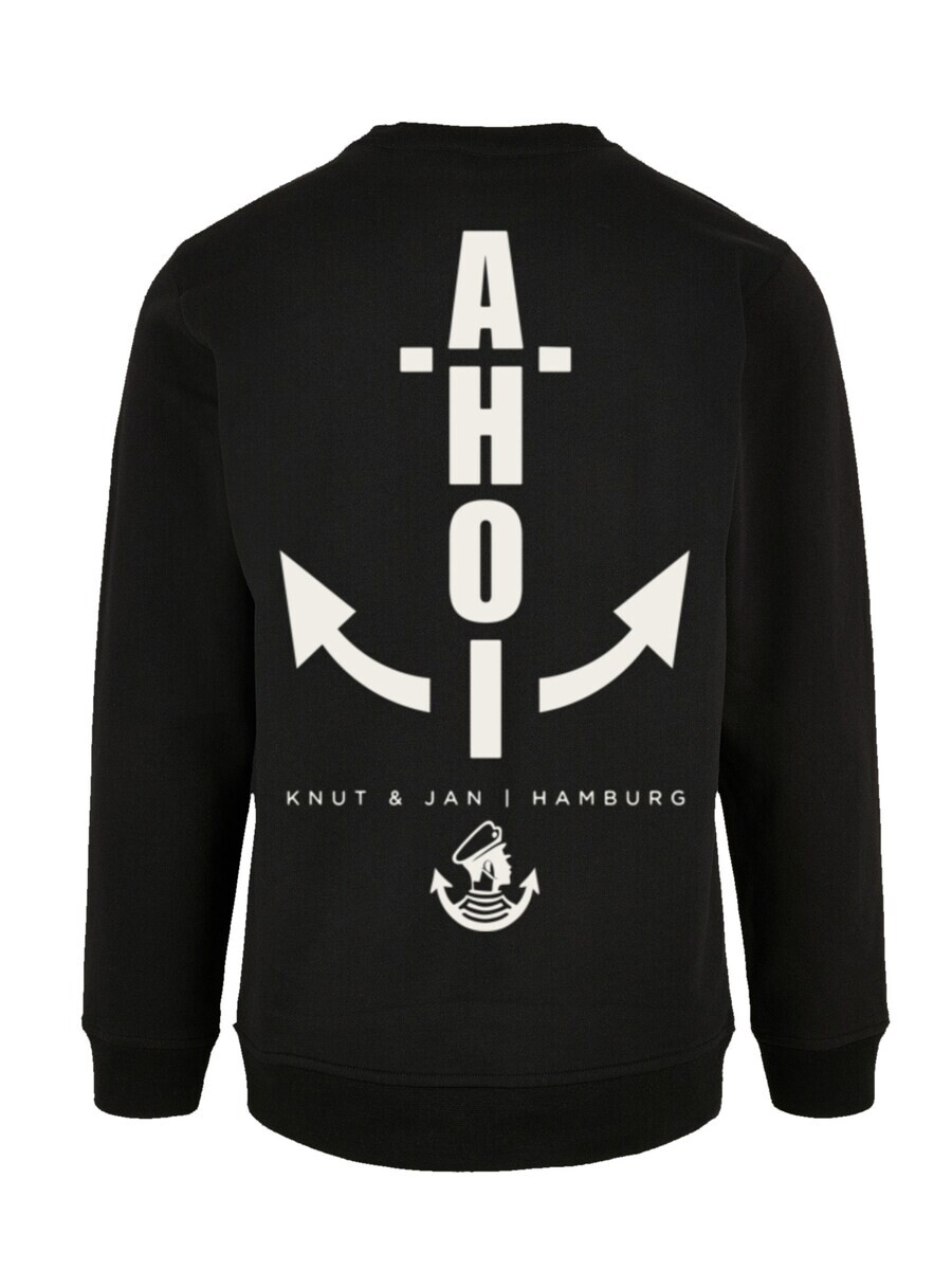 

Свитер F4NT4STIC Sweatshirt Ahoi Anker Knut & Jan Hamburg, черный/белый