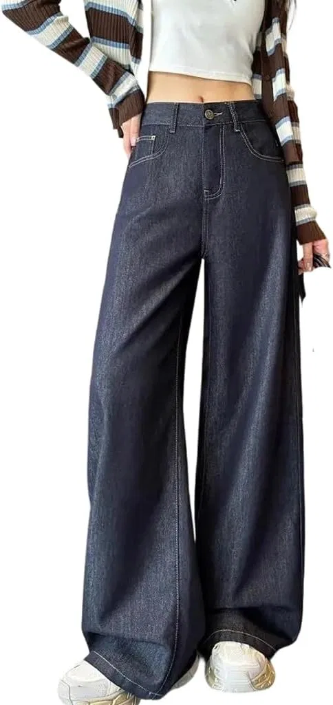 Джинсы женские свободные с флисом, Comfort Stretch, цвет 73