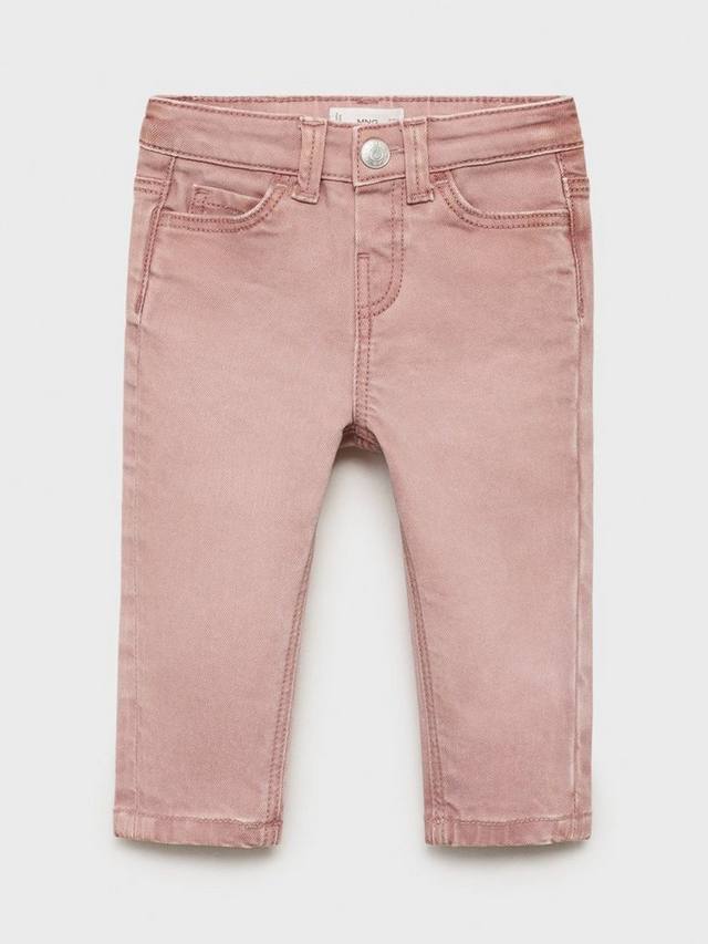 

Детские джинсы Elena из хлопковой смеси с пятью карманами Mango, Light Pastel Pink