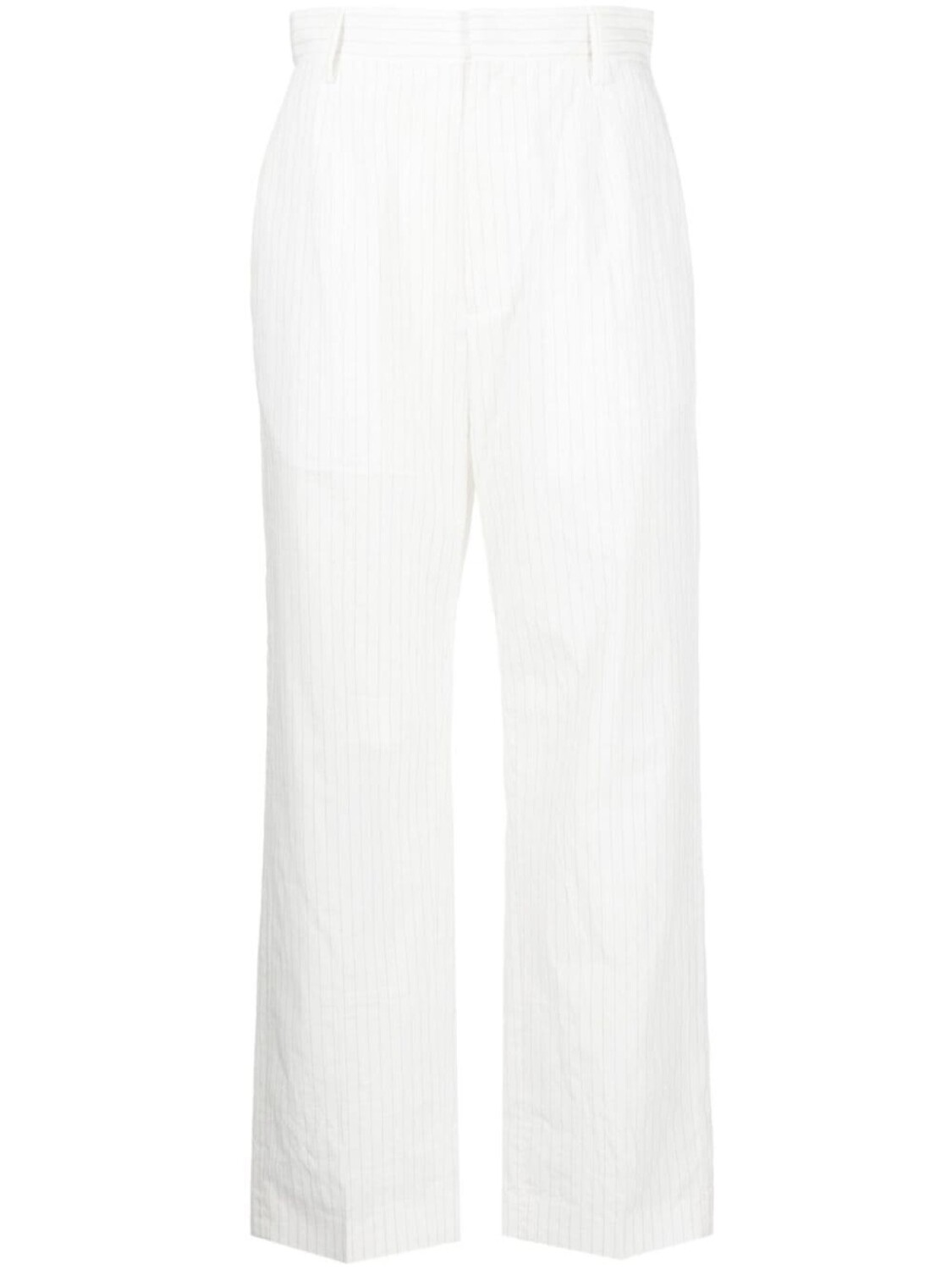 

MM6 Maison Margiela укороченные брюки в тонкую полоску, белый