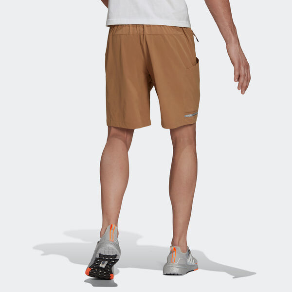 Шорты th short wv id sports stylish adjustable belt woven shorts yellow Adidas, желтый — фото 3