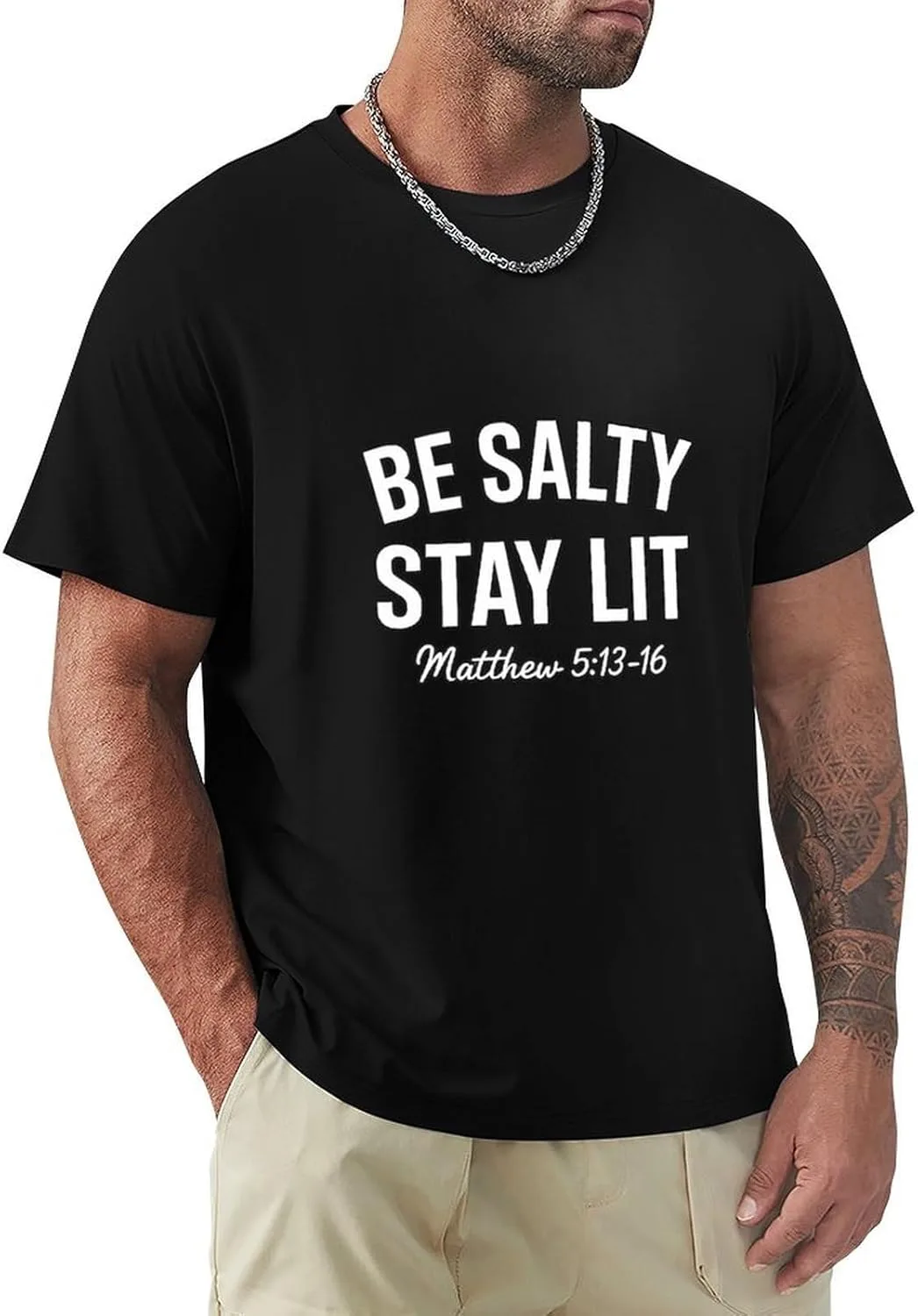 

Футболка Be Salty Stay Lit из мягкого хлопка Pndlkeir