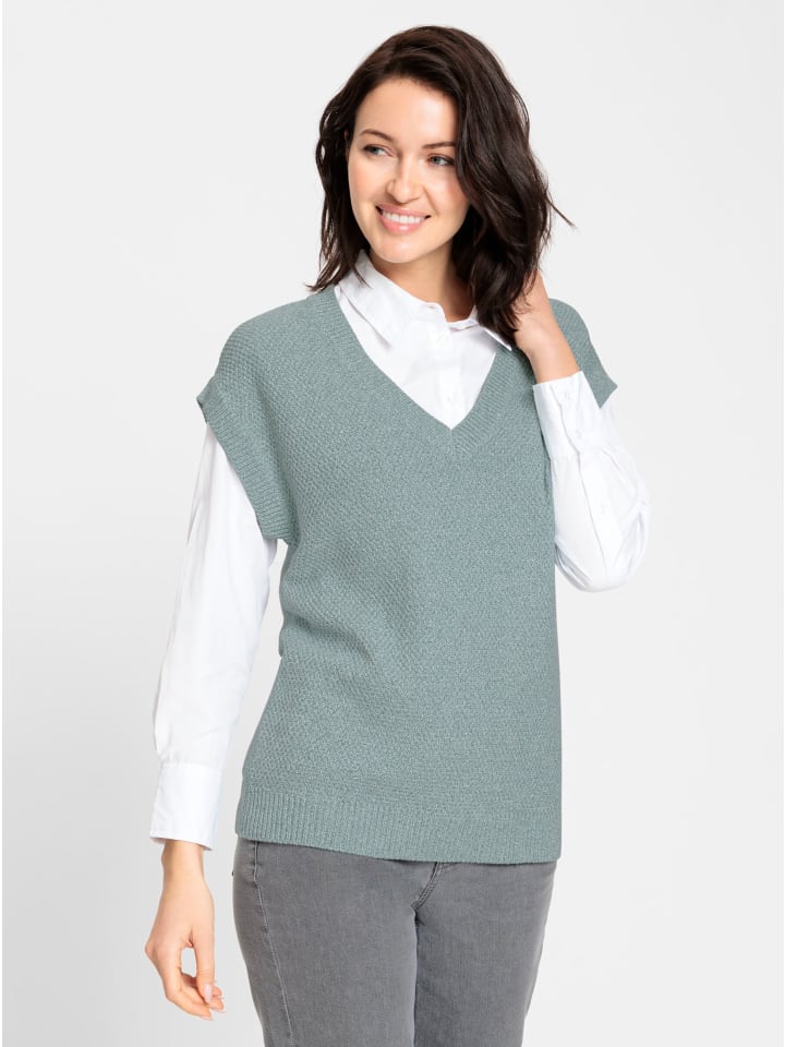 

WITT WEIDEN Нефритовый меланжевый пуловер