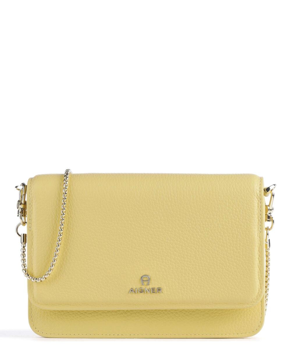 

Модная сумка через плечо из зерненой яловой кожи Aigner, желтый