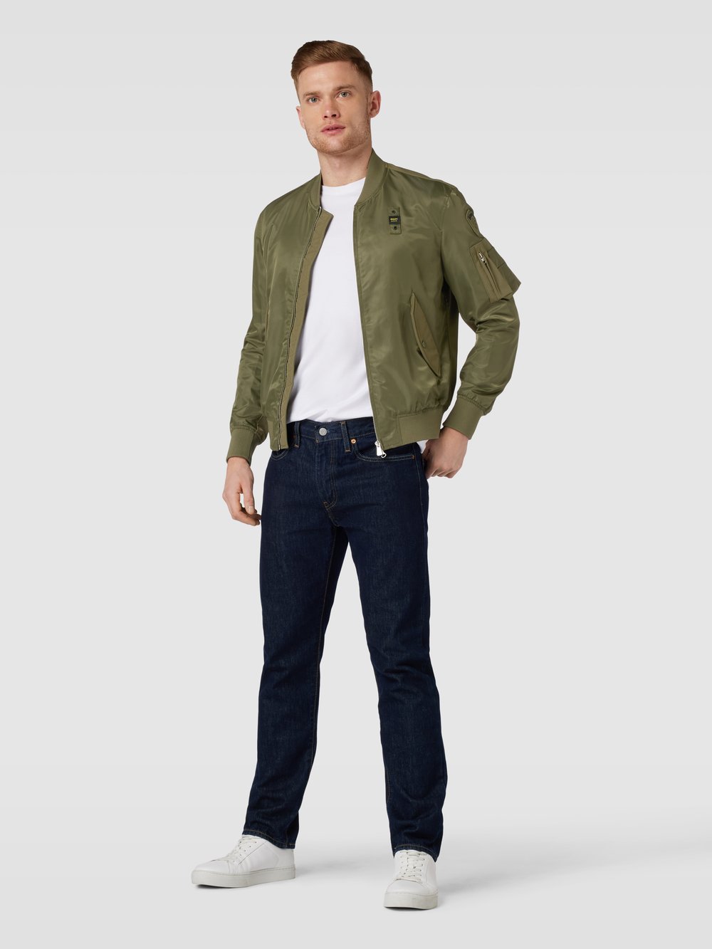 

Блузон с двухсторонней молнией Blauer Usa, оливковый