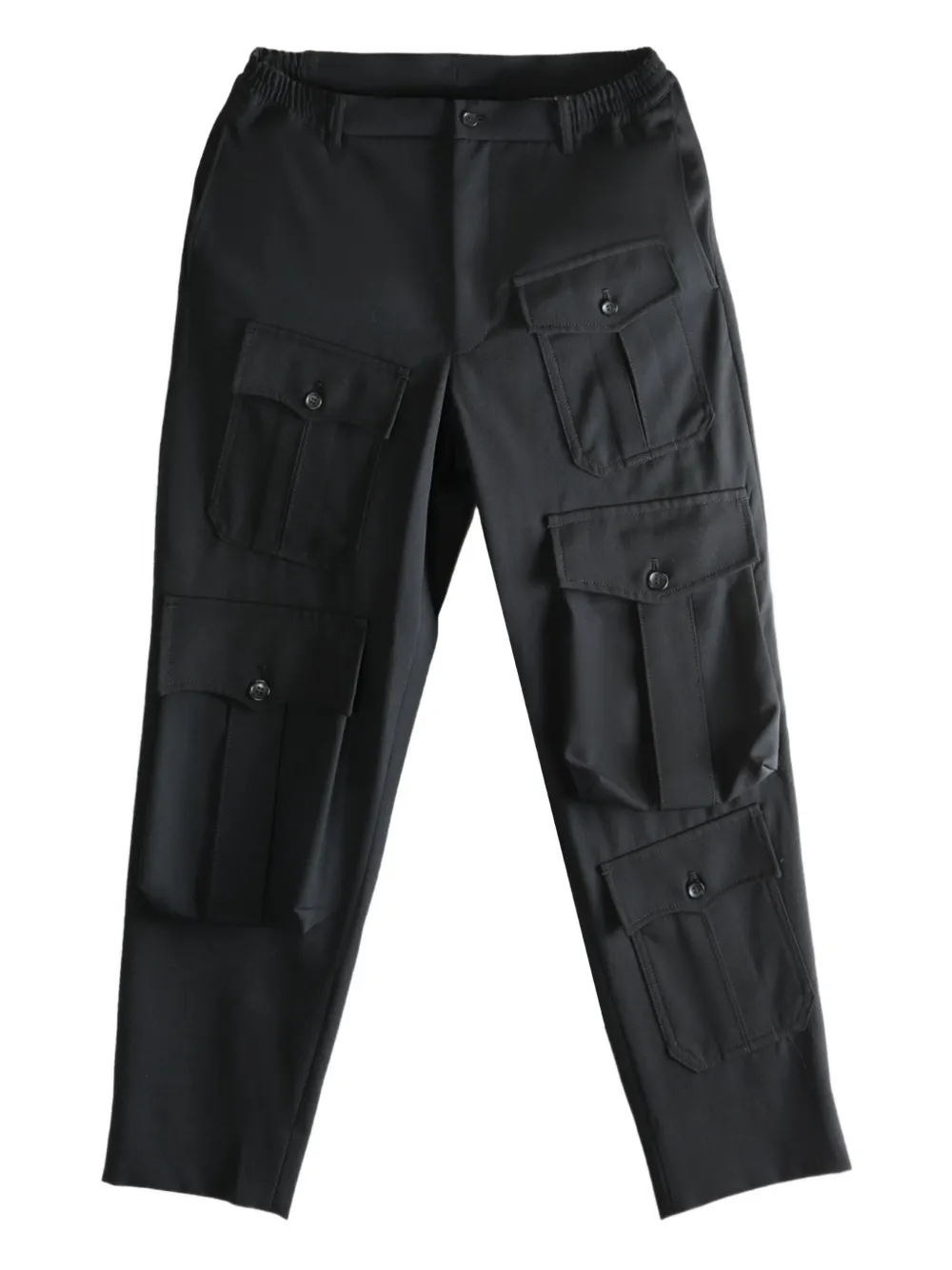 

Шерстяные брюки с множеством карманов Comme des Garçons Homme Plus, черный