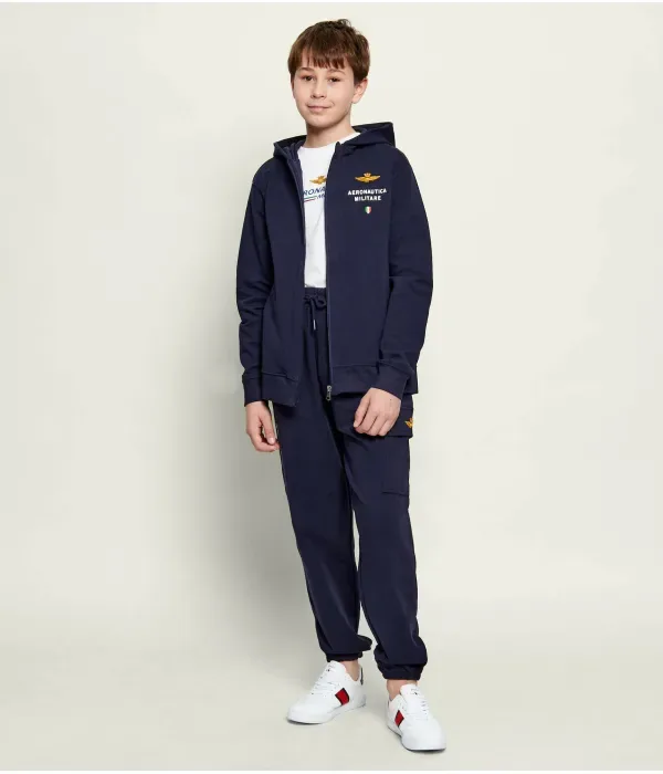 Спортивный костюм regular fit Aeronautica Militare, темно-синий