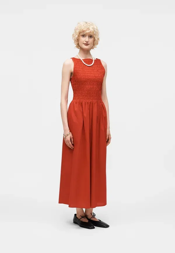 Платье-фартук со сборкой Gap, modern red, современный красный