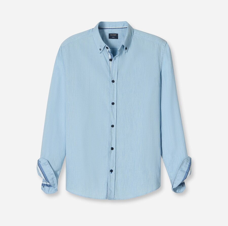 

Рубашка на пуговицах классического кроя OLYMP, светло-голубой