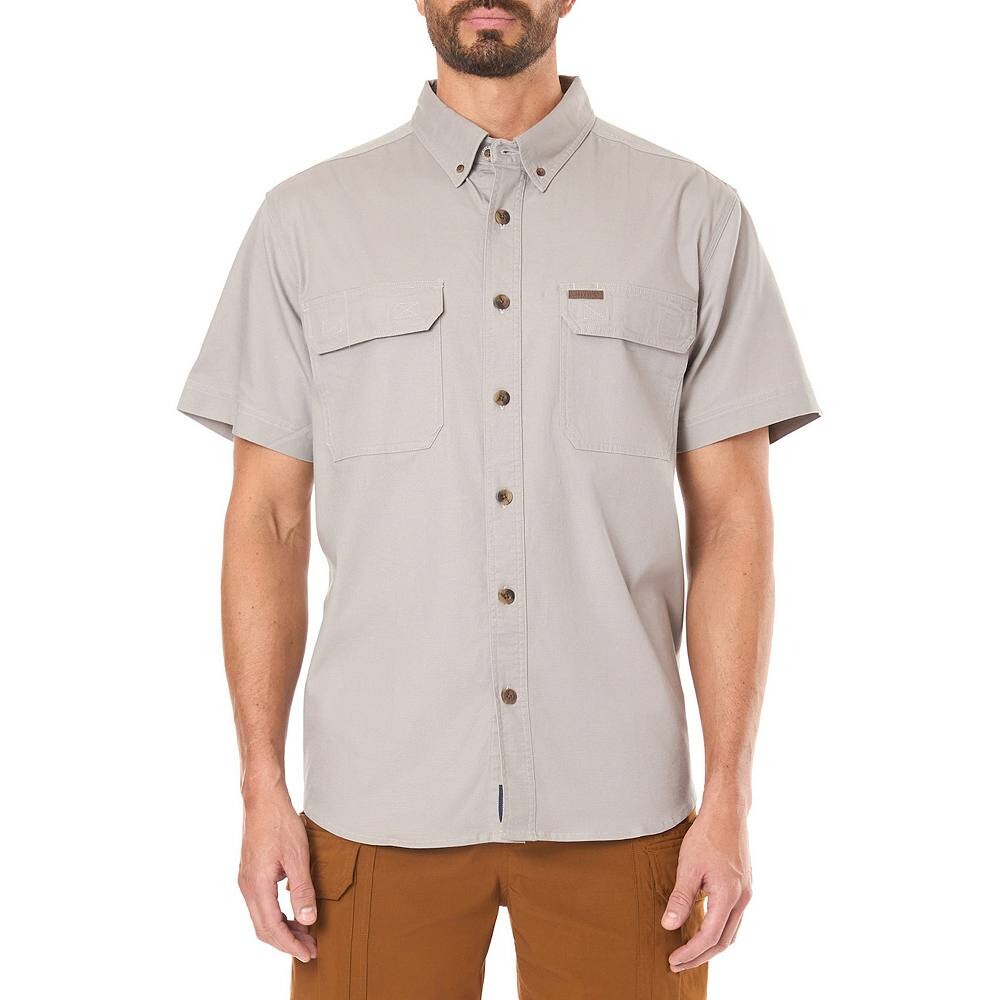 

Мужская эластичная рубашка на пуговицах Smith's Workwear, цвет Light Stone