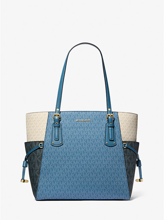 

Сумка-тоут Voyager Small с цветным логотипом Michael Kors, мультиколор