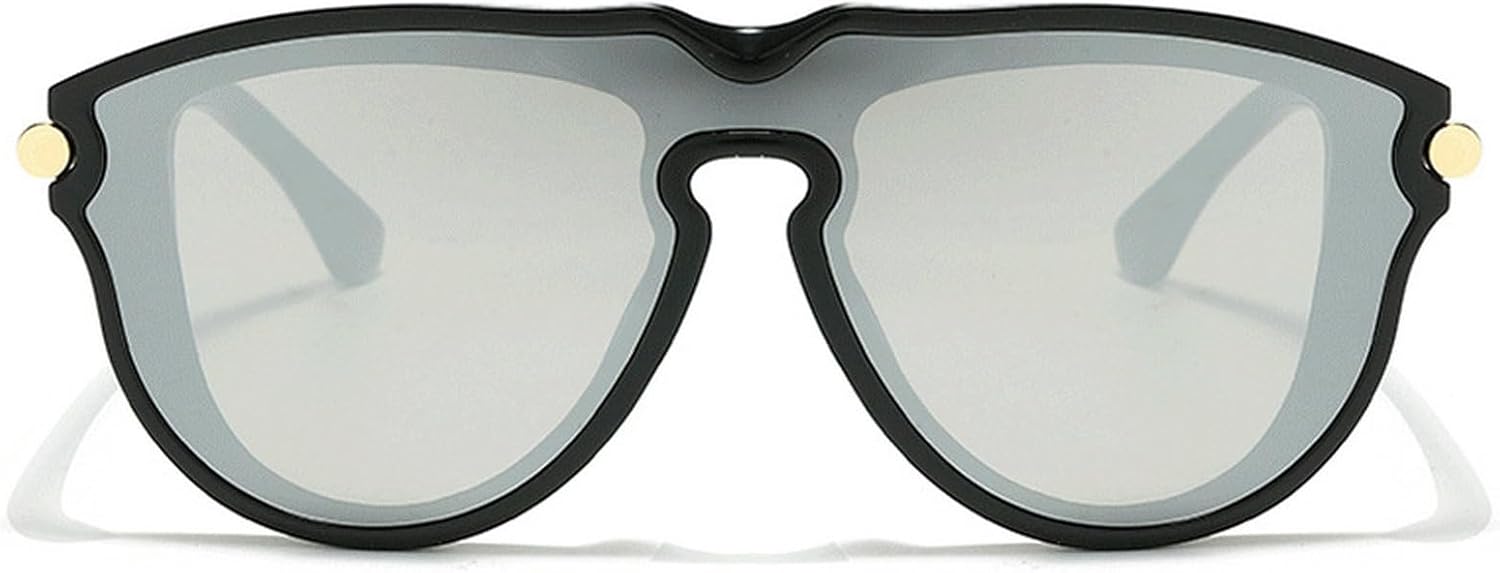 

Модные большие солнцезащитные очки-пилот для женщин и мужчин, ретро-очки с градиентным переходом цвета, винтажные солнцезащитные очки для женщин 2025 года mincl, Silver