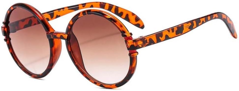 

Винтажные большие круглые женские солнцезащитные очки, модные простые солнцезащитные козырьки большого размера, защита от ультрафиолета UV400, SUN2570 Generic, Leopard