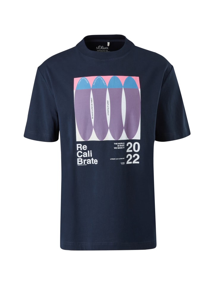 

s.Oliver Футболка цвета 59D1_navy, Синий, s.Oliver Футболка цвета 59D1_navy