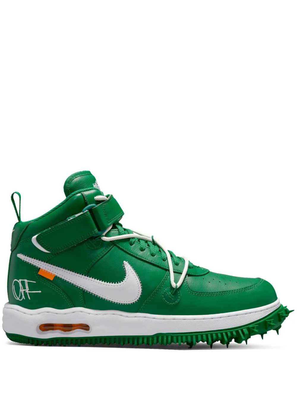 

Кроссовки Air Force 1 Mid Pine Green Nike X Off-White, зеленый