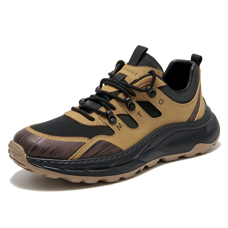 Кроссовки Montague Lifestyle Shoes Men Low-top, черный/коричневый — фото 2