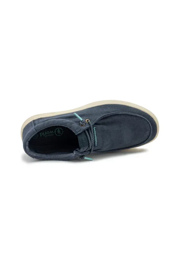 Кроссовки Ingles bordado tintado casual lace ups Natural World, темно-синий — фото 3
