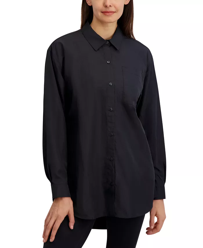 

Женская рубашка в студийном стиле с воротником на пуговицах Reebok, черный