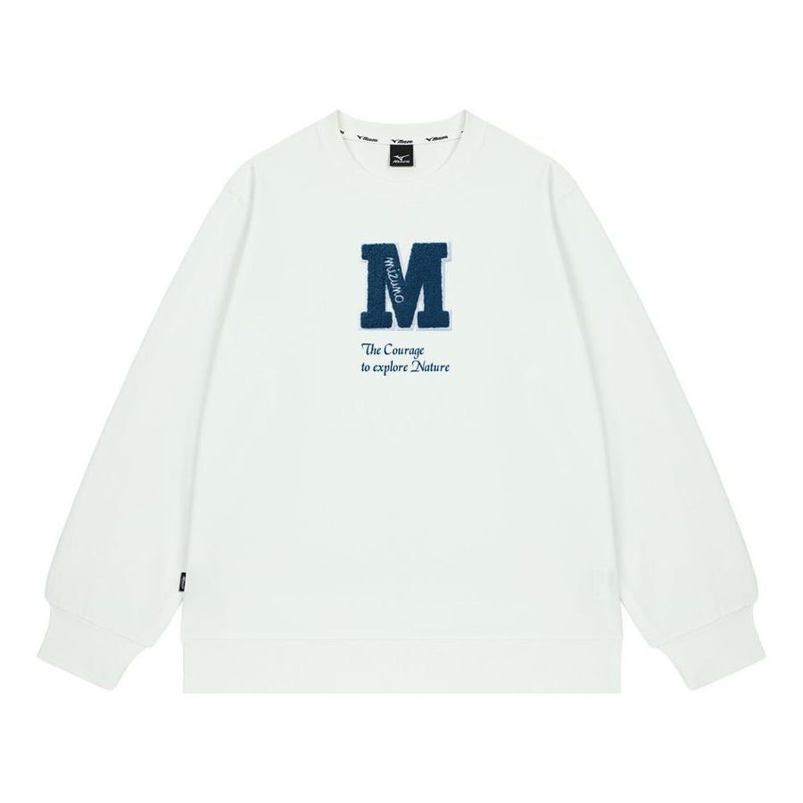 

Свитер Mizuno Logo Casual Sweater 'White', белый