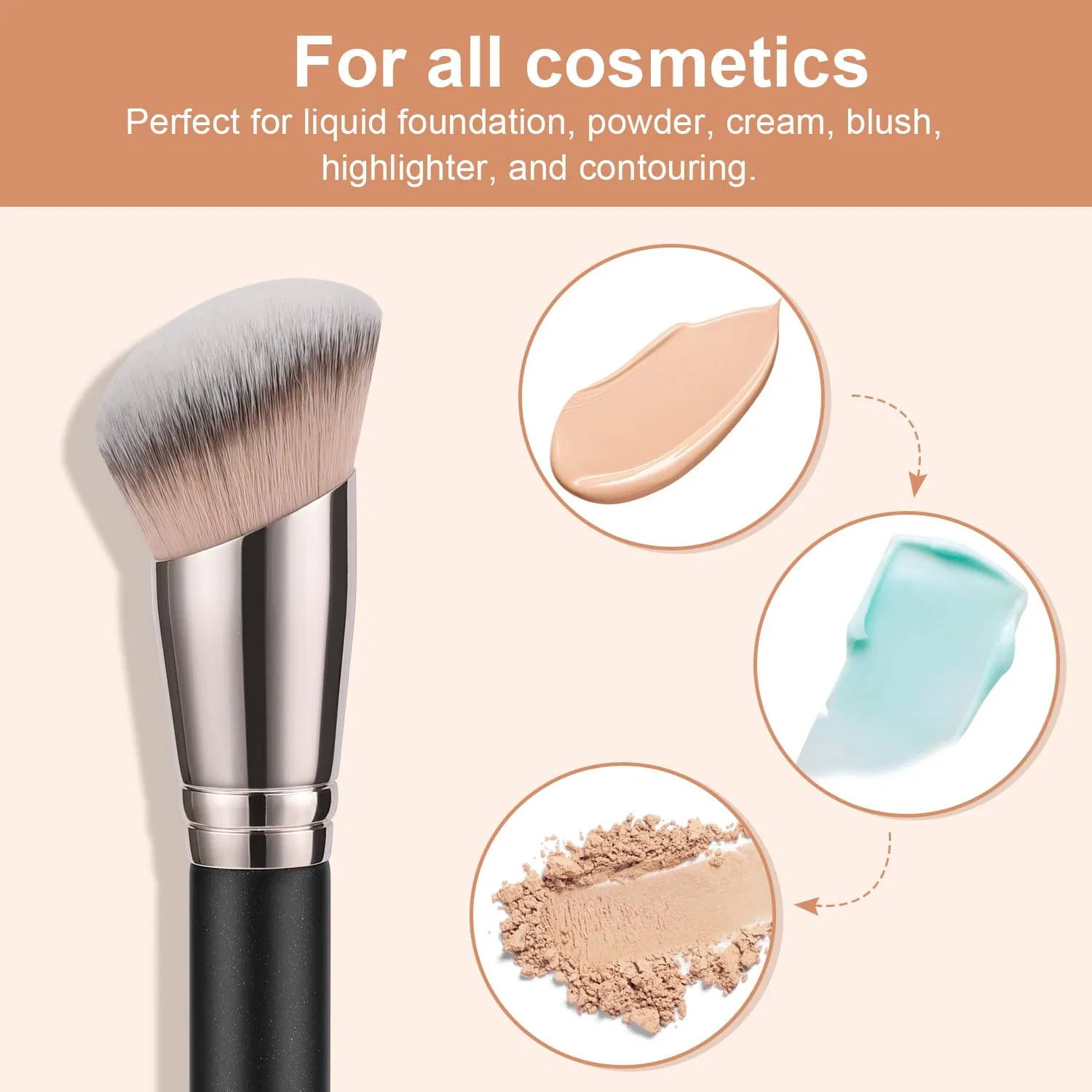 Набор кистей для контуринга «Foundation Contour Brush Set» от TEOYALL Teoyall — фото 4