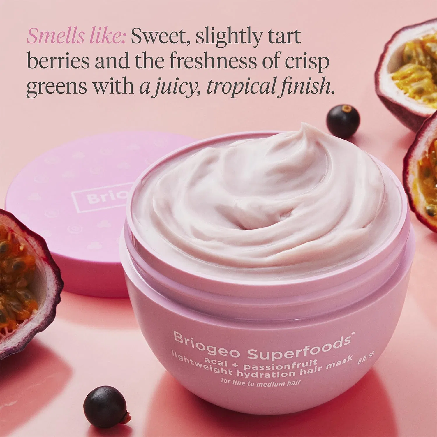 Легкая увлажняющая маска для волос «Superfoods Acai + Passionfruit» от Briogeo ‎Briogeo — фото 4
