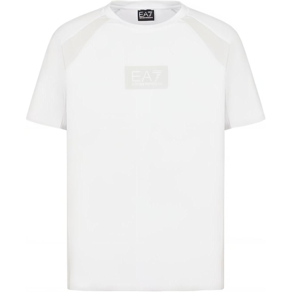 

EMPORIO ARMANI Футболка EA7 мужская белая, Белый, EMPORIO ARMANI Футболка EA7 мужская белая